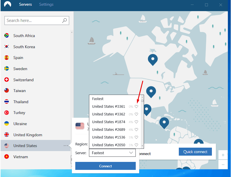 nordvpn best server